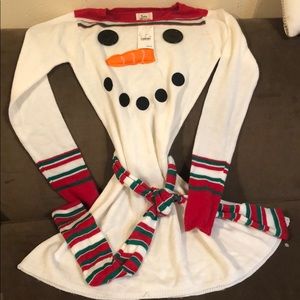 Snowman along sweater/dress